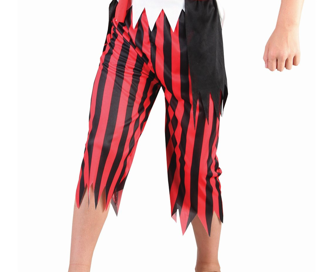 Role play-set for kids Striped Captain (pants, shirt with vest, belt, bandana), size 110/120 cm